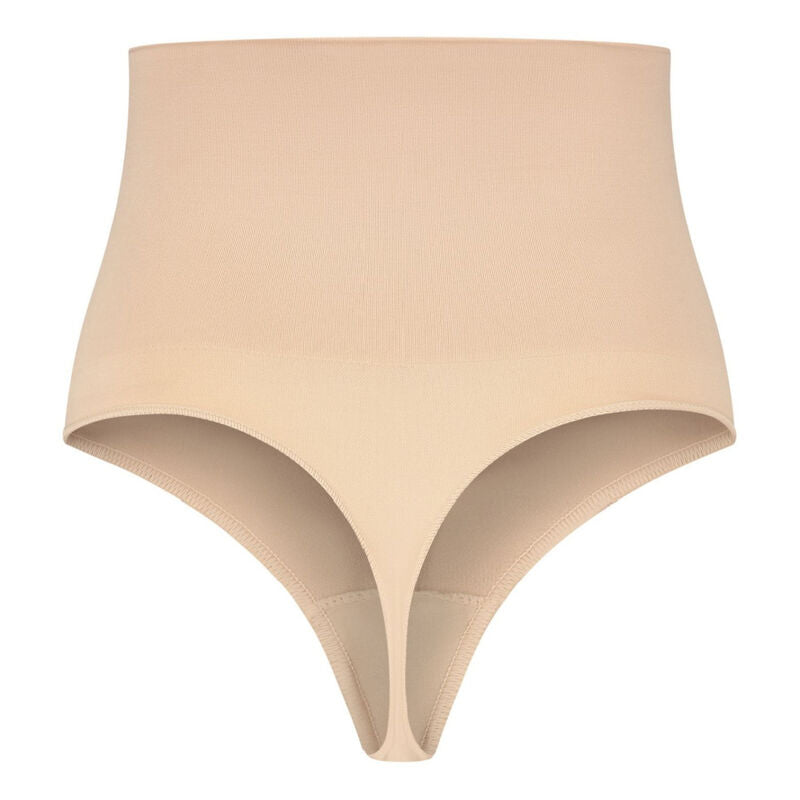 BYE-BRA - THONG STYLE SEAMLESS GIRDLE BEIGE SIZE XL