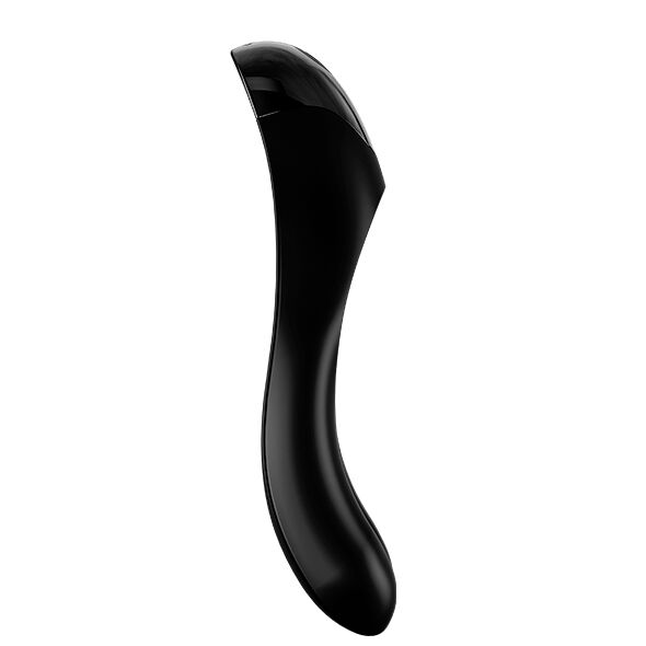 SATISFYER - VIBRADOR DE DEDOS EM FORMATO DE BENGALA DOCE PRETO