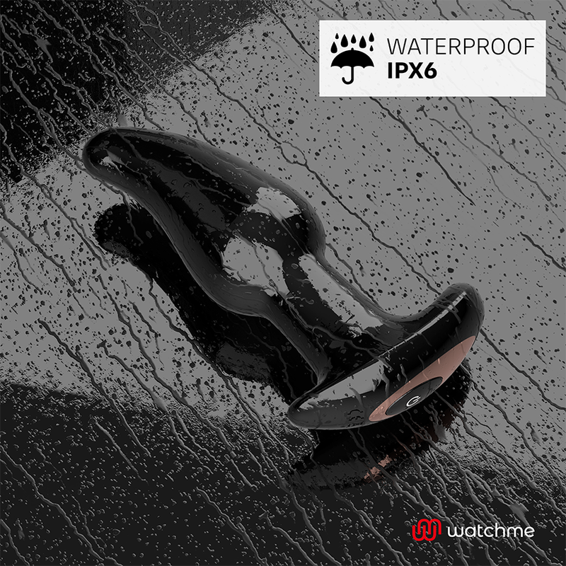 ANBIGUO - PLUG ANAL VIBRADOR COM CONTROLO REMOTO WATCHME E ROTAÇÃO DE PÉROLAS AMADEUS