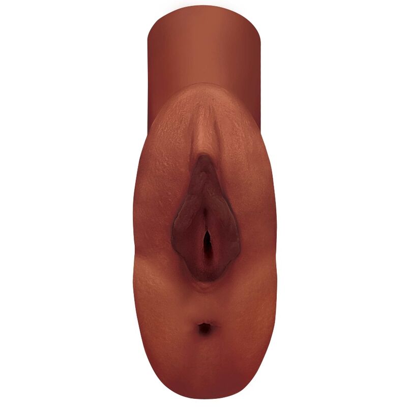 PDX PLUS - MASTURBADOR DUPLO PERFECT PUSSY PARA VAGINA E ÂNUS CASTANHO