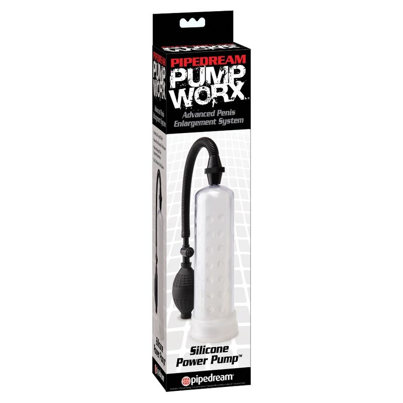 PUMP WORX - BOMBA DE ENERGÍA DE SILICONA TRANSPARENTE
