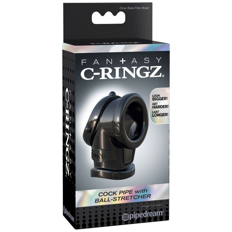 FANTASY C-RINGZ - TUBO DE PENE CON ESTIRAMIENTO DE BOLAS