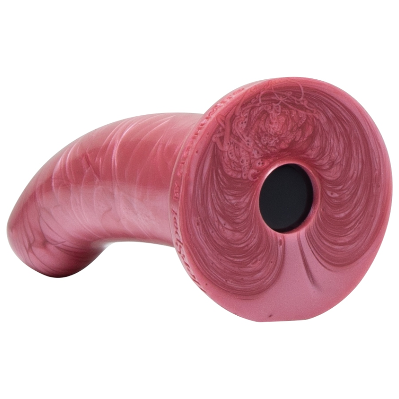 HERSPOT FLESHLIGHT - DILDO CURVO ROSA DOURADA S