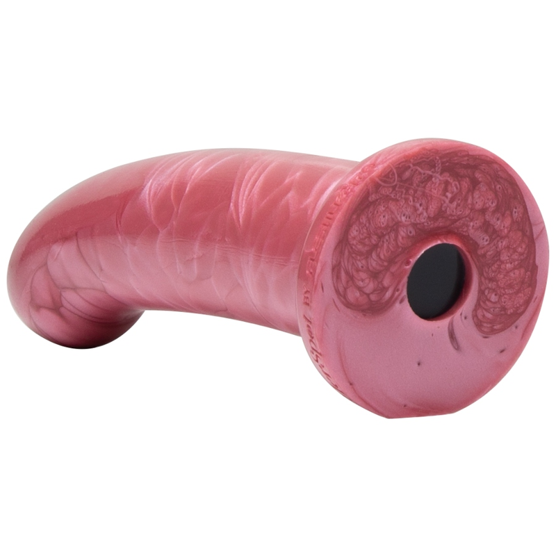 HERSPOT FLESHLIGHT - DILDO CURVO ROSA DOURADA L