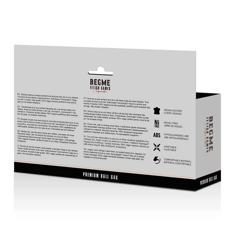 BEGME - EDIÇÃO PRETA - BOLA DE COURO VEGANO