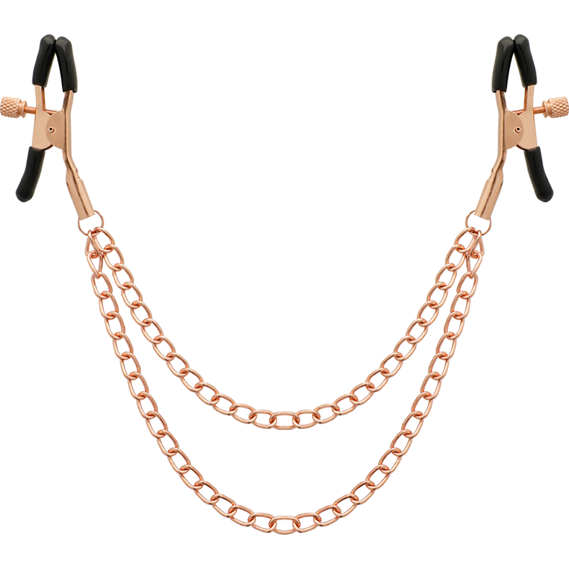 COQUETTE CHIC DESIRE - CLIPS DE MAMILO METAL FANTASY COM CORRENTE