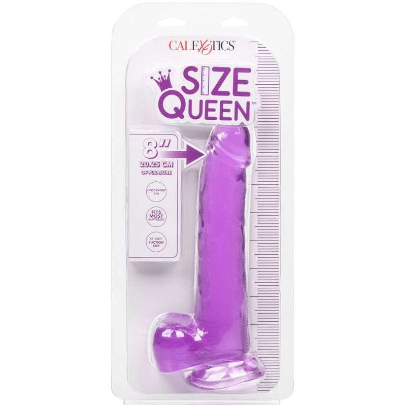 CALEXOTICS - DILDO TAMAÑO QUEEN MORADO 20,3 CM