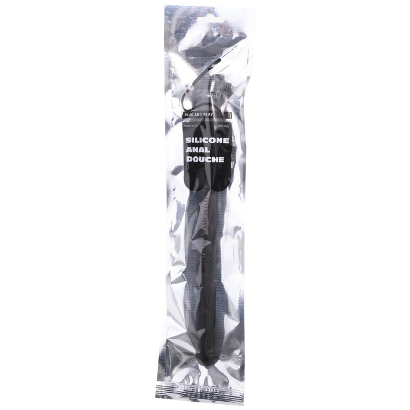 TODO NEGRO - MEGA ONDULACIÓN DUCHA ANAL SILICONA 28,5 CM