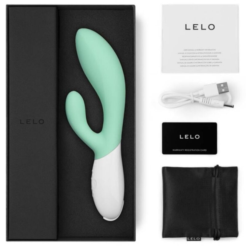 LELO - INA 3 VIBRADOR CONEJO VERDE DE LUJO ALGAS MARINAS