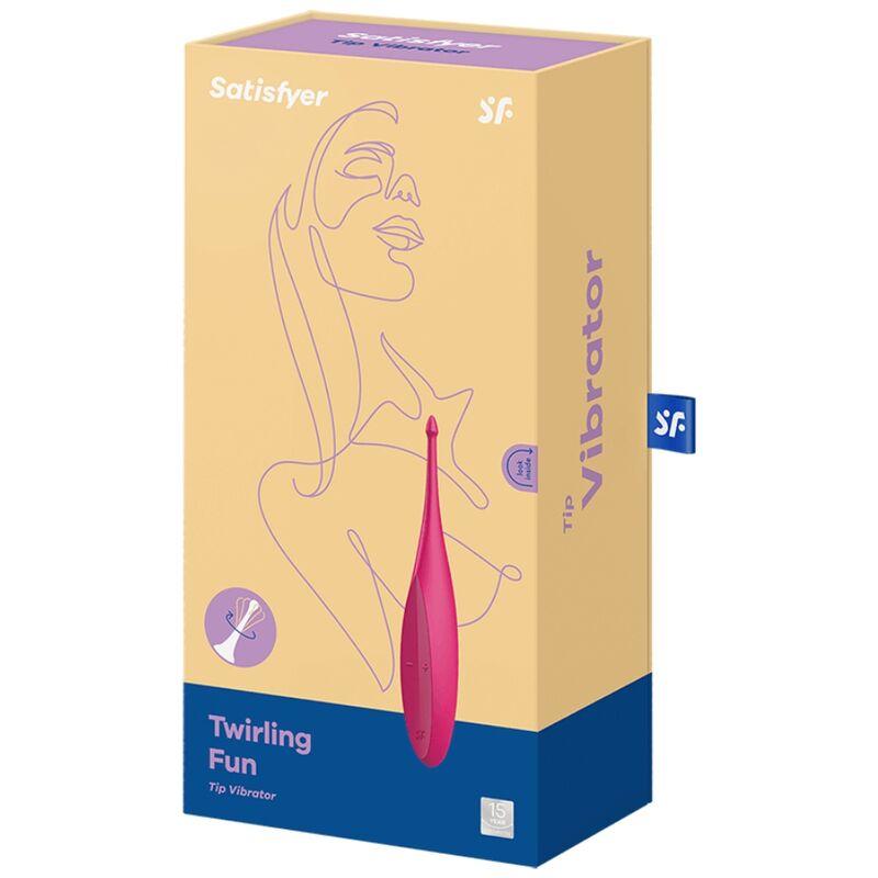 SATISFYER - VIBRADOR COM PONTA GIRATÓRIA ROSA