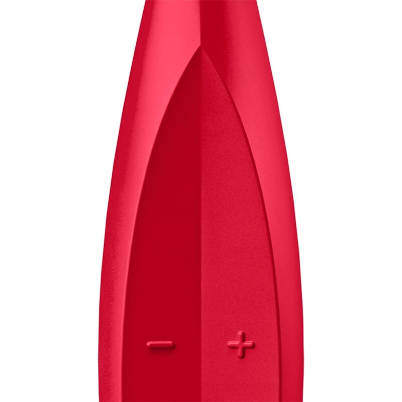 SATISFYER - VIBRADOR CON PUNTA GIRATORIA Y DIVERTIDA ROJO
