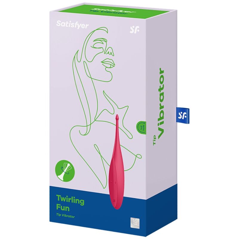 SATISFYER - VIBRADOR CON PUNTA GIRATORIA Y DIVERTIDA ROJO