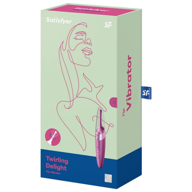 SATISFYER - VIBRADOR COM PONTA TURBINADA PARA O CLITÓRIS ROXO