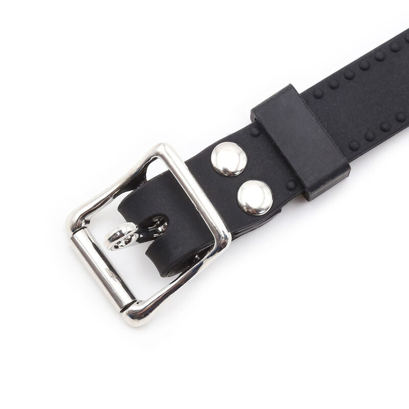 OHMAMA FETISH - MORDAÇA DE ANEL COM CORRENTES E PRENDEDORES DE MAMILO