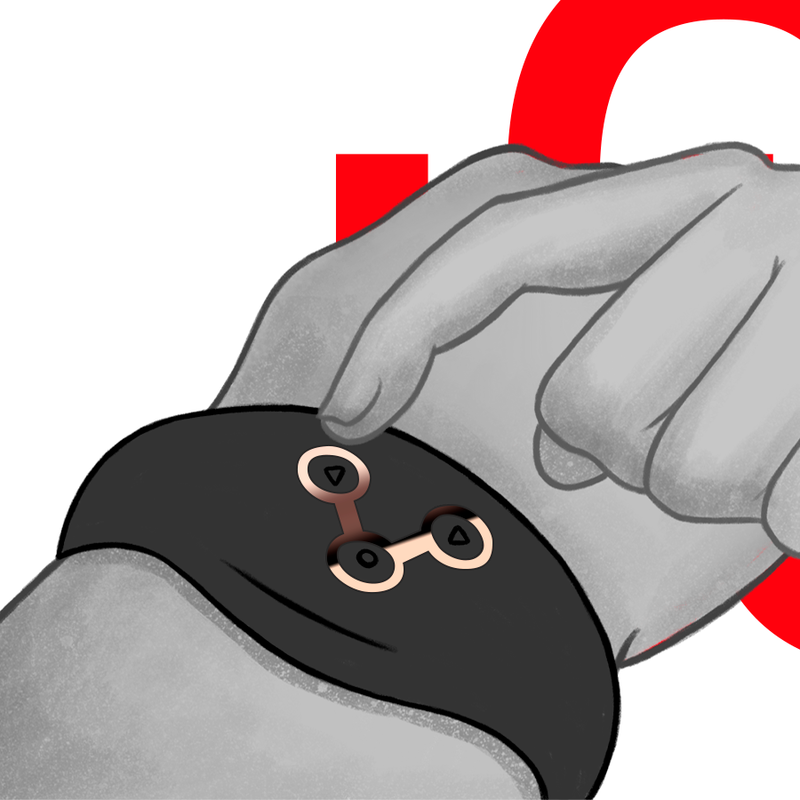 WATCHME - RELOJ CON TECNOLOGÍA INALÁMBRICA NEGRO AZABACHE Y COBRE