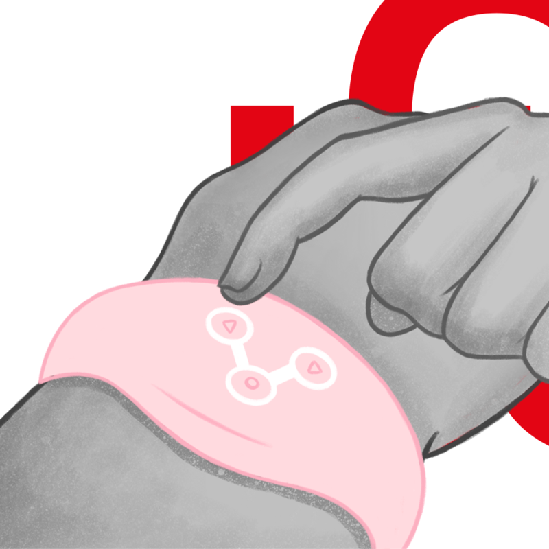 WATCHME - RELÓGIO COM TECNOLOGIA SEM FIO ROSA CLARO