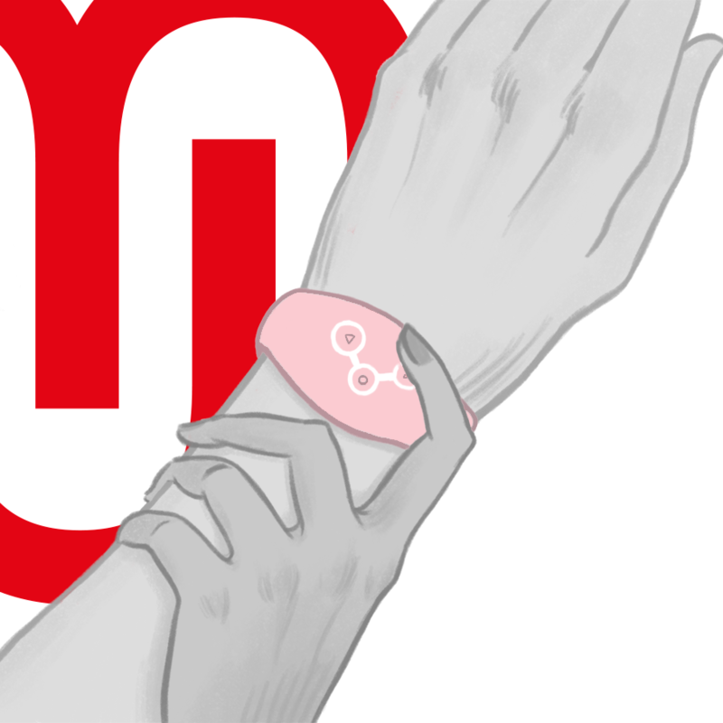 WATCHME - RELÓGIO COM TECNOLOGIA SEM FIO ROSA CLARO