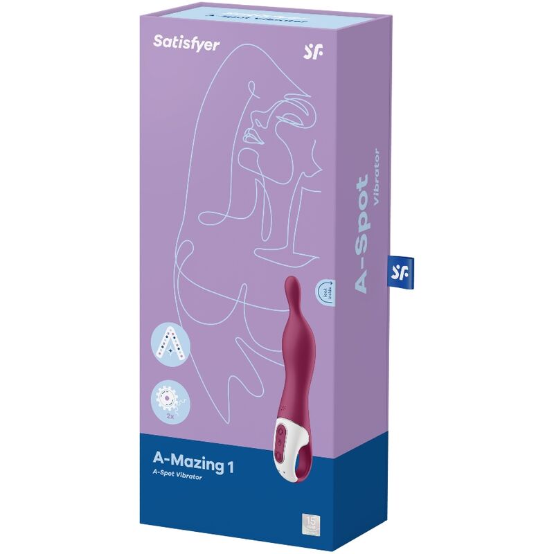 SATISFYER - INCREÍBLE VIBRADOR DE 1 PUNTO AZUL