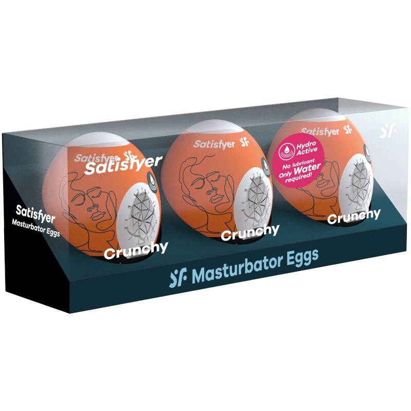 SATISFYER - 3 OVOS MASTURBATOR: SAUGHTY, SAVAGE &amp; CRUNCHY