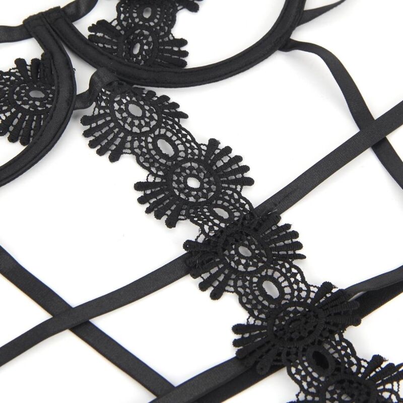 SUBBLIME - TEDDY DE TIRANTES CON ENCAJE L/XL