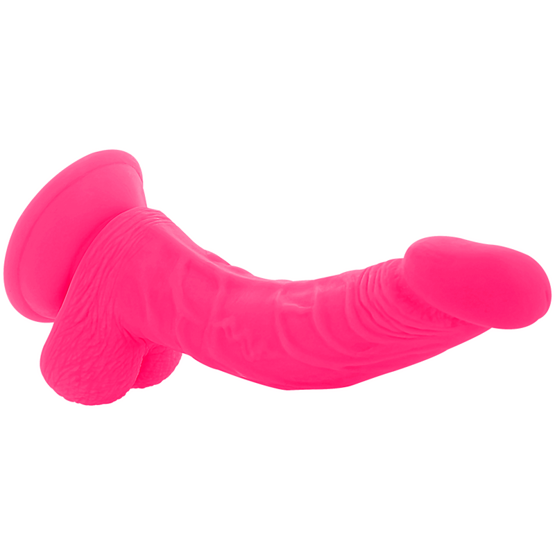 DIVERSIA - DILDO VIBRATÓRIO FLEXÍVEL ROSA 21,5 CM -O- 4,5 CM