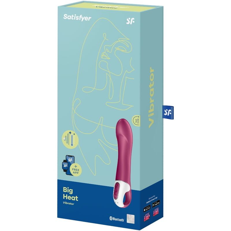 SATISFYER - VIBRADOR DE PONTO G COM ALTO CALOR