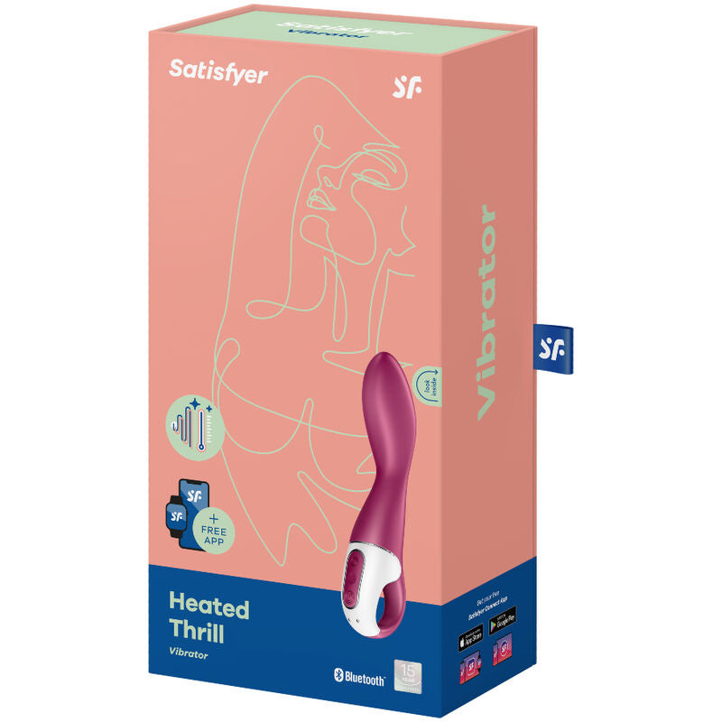 SATISFYER - VIBRADOR DE PONTO G COM EMOÇÃO AQUECIDA