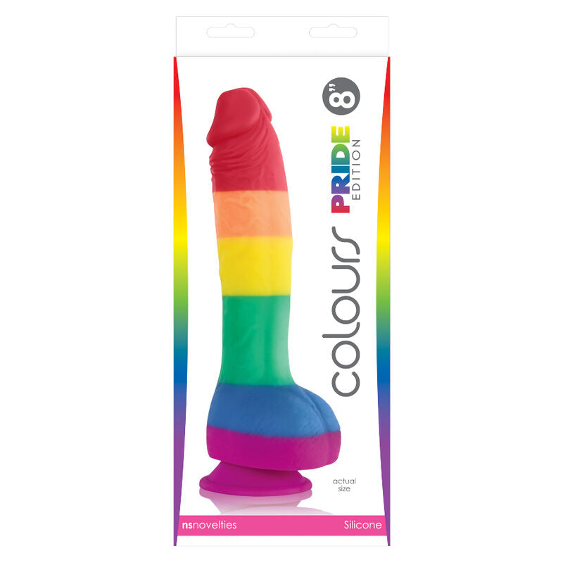 ORGULHO - DILDO COM A BANDEIRA LGBT 19 CM