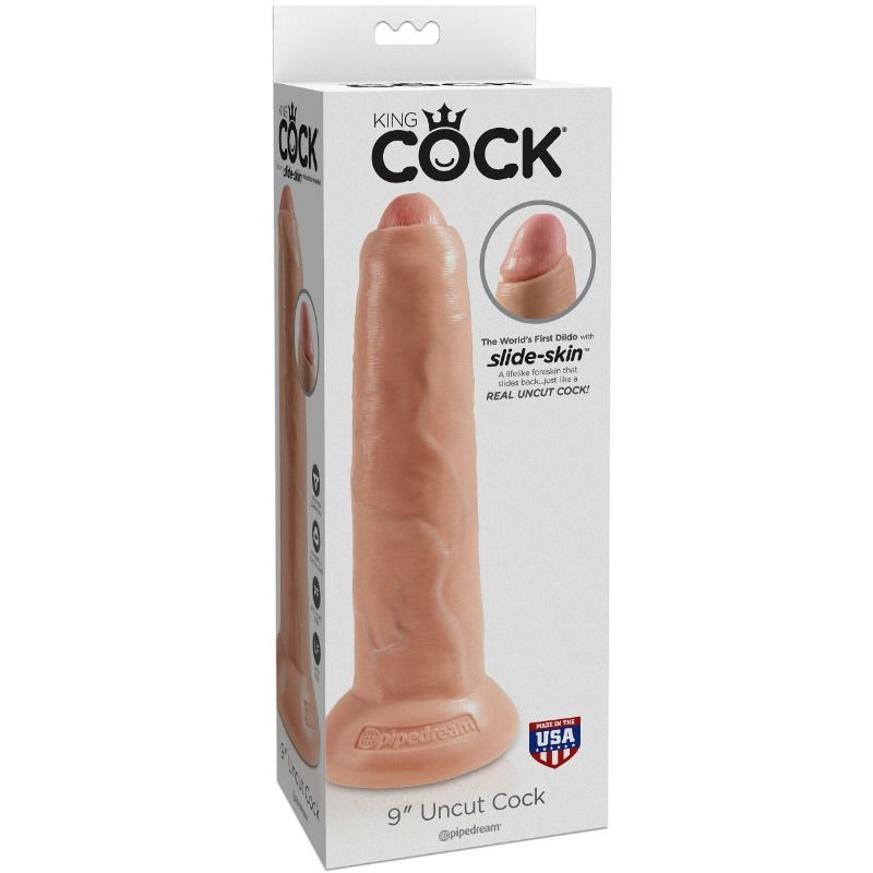 KING COCK - DILDO REALISTA SIN CORTAR CARNE 23 CM
