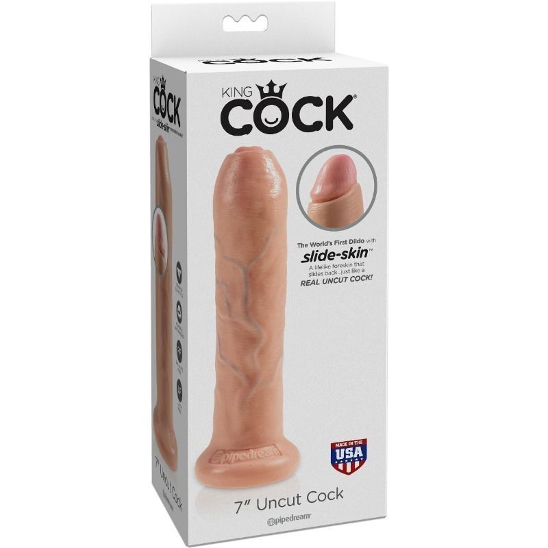 KING COCK - DILDO REALISTA SIN CORTAR CARNE 21 CM