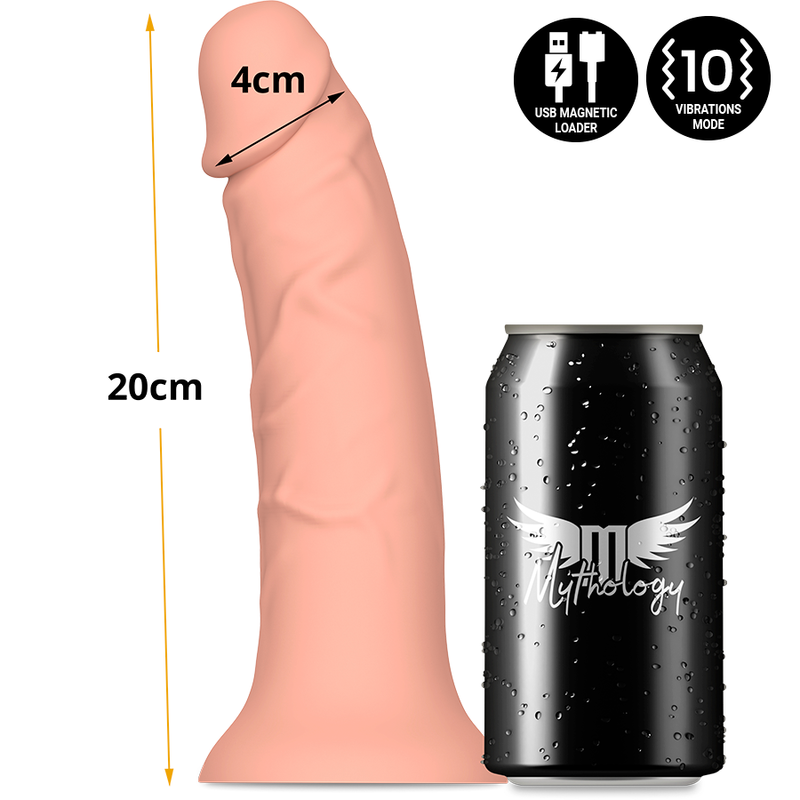MITOLOGIA - ASHER ORIGINAL DILDO M - VIBRADOR COMPATÍVEL COM A TECNOLOGIA WATCHME WIRELESS