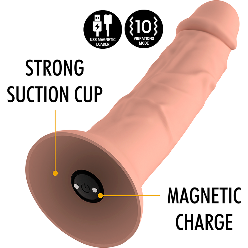 MITOLOGIA - ASHER ORIGINAL DILDO M - VIBRADOR COMPATÍVEL COM A TECNOLOGIA WATCHME WIRELESS