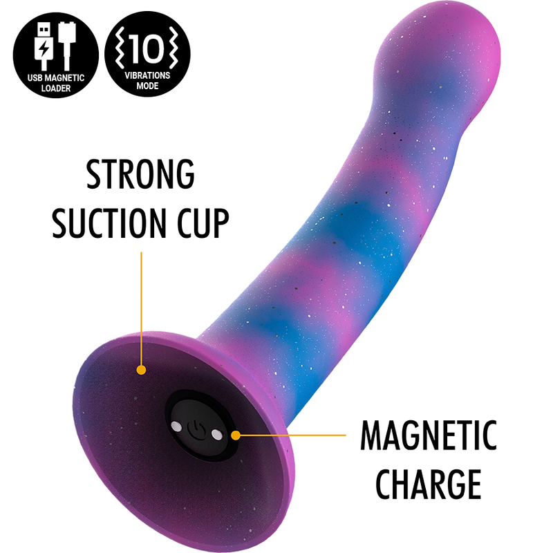 MITOLOGIA - DION GALACTIC DILDO S - VIBRADOR COMPATÍVEL COM TECNOLOGIA WATCHME WIRELESS