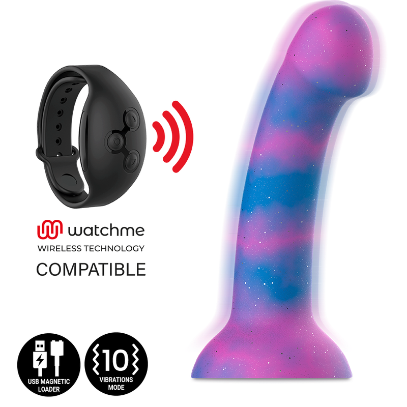 MITOLOGIA - DION GALACTIC DILDO M - VIBRADOR COMPATÍVEL COM TECNOLOGIA WATCHME WIRELESS