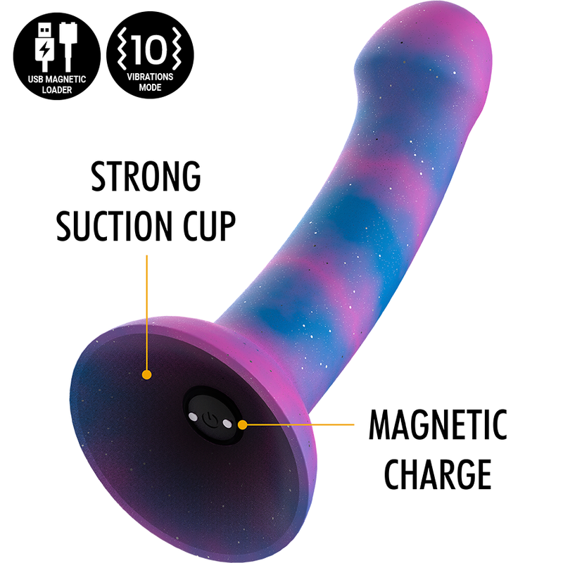 MITOLOGIA - DION GALACTIC DILDO M - VIBRADOR COMPATÍVEL COM TECNOLOGIA WATCHME WIRELESS