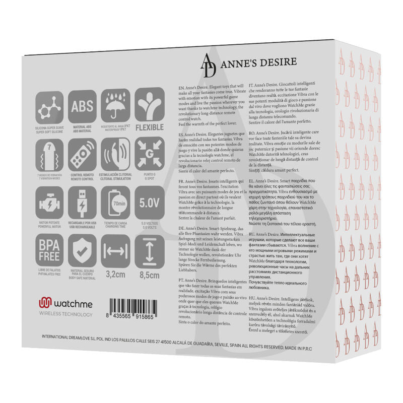 EL DESEO DE ANNE - TECNOLOGÍA DE DOBLE PLACER UN RELOJ NEGRO/DORADO