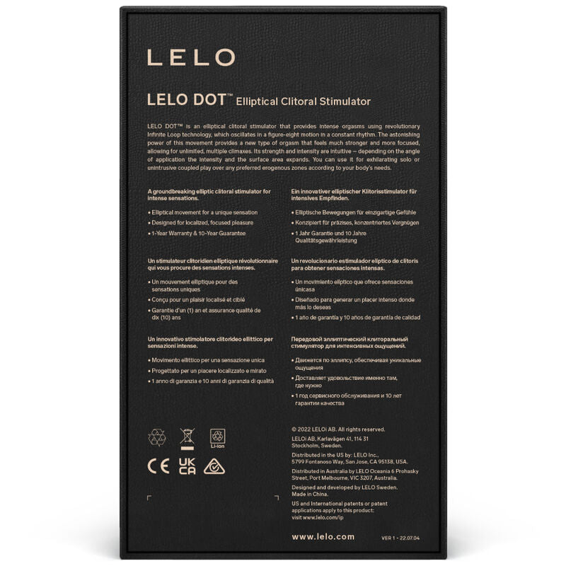 LELO - ESTIMULADOR DE CLÍTORIS DOT - LILA