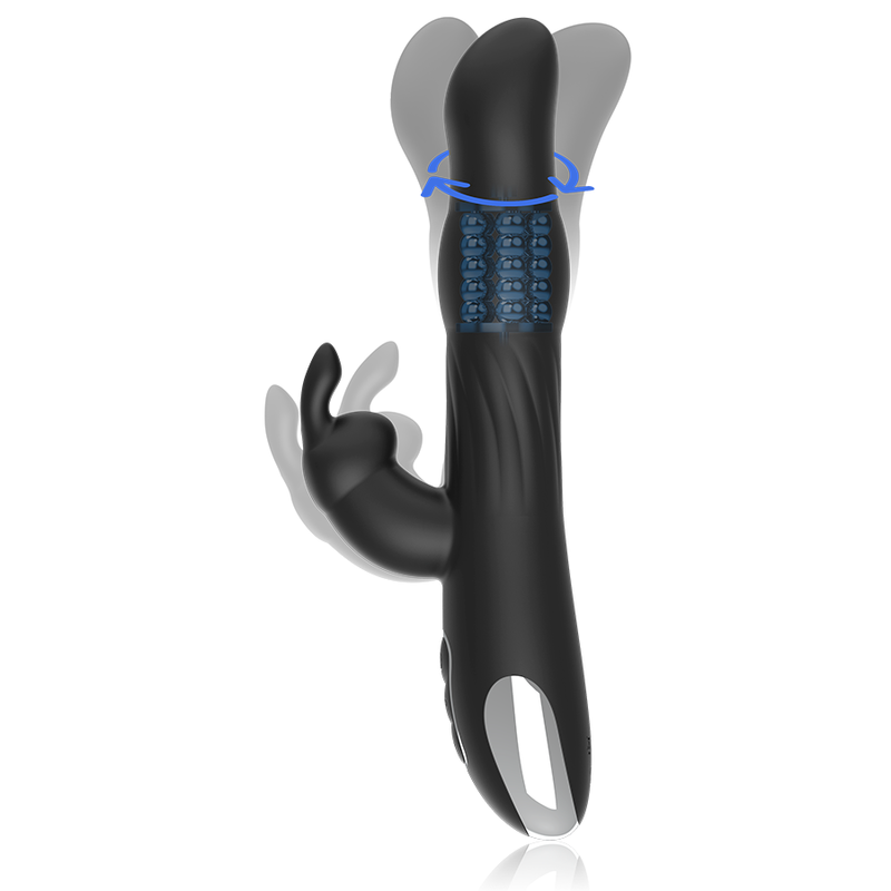 BRILLY GLAM - MOEBIUS RABBIT VIBRADOR E ROTADOR COMPATÍVEL COM A TECNOLOGIA WATCHME WIRELESS