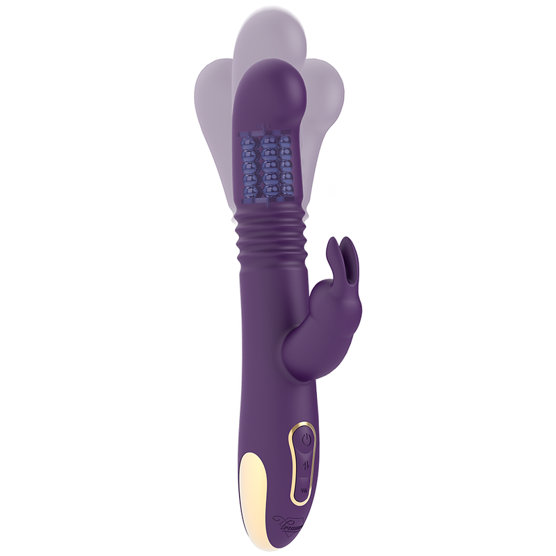 TREASURE - BASTIAN RABBIT COM MOVIMENTO PARA CIMA E PARA BAIXO, ROTADOR E VIBRADOR COMPATÍVEL COM A TECNOLOGIA WATCHME WIRELESS