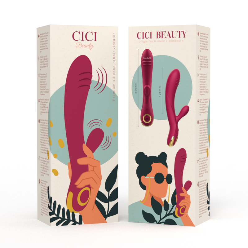 CICI BEAUTY - VIBRADOR DE SILICONE PREMIUM EM FORMATO DE COELHO