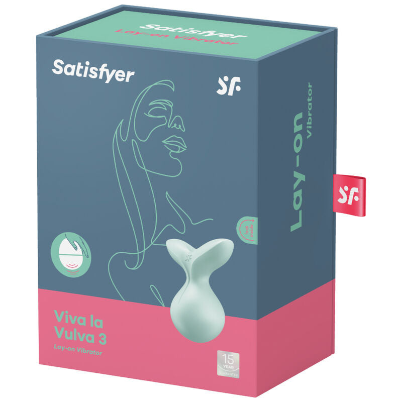 SATISFYER - VIVA LA VULVA 3 VIBRADOR DE APLICACIÓN VERDE