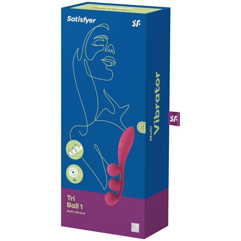 SATISFYER - TRI BALL 1 MULTIVIBRADOR ROJO