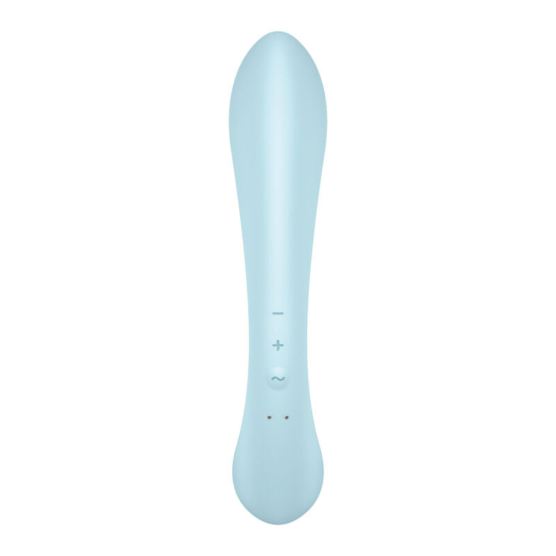 SATISFYER - TRIPLE OH HYBRID VIBRATION AZUL