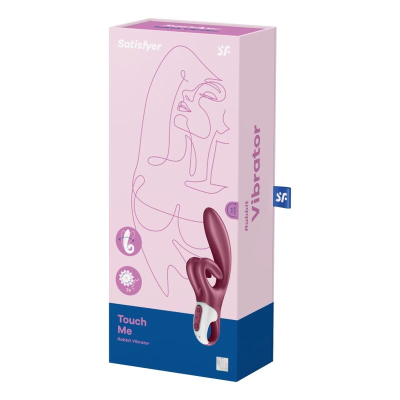 SATISFYER - TOUCH ME RABBIT VIBRATION VERMELHO