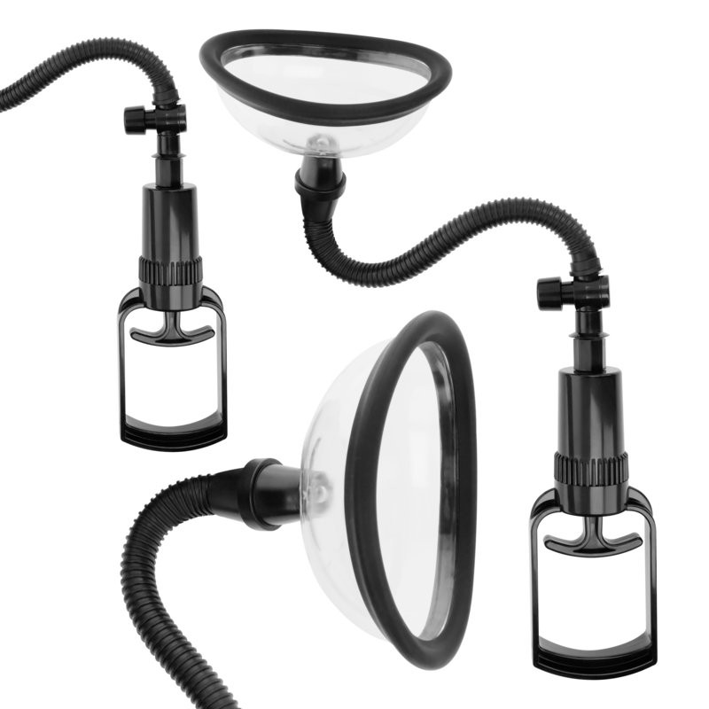 INTENSE - BOMBA VAGINAL MANUAL COM DUAS VENTOSAS INTERCAMBIÁVEIS