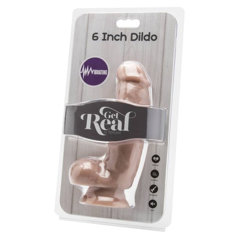 SEJA REAL - DILDO DE 12 CM COM BOLAS VIBRADOR DE PELE