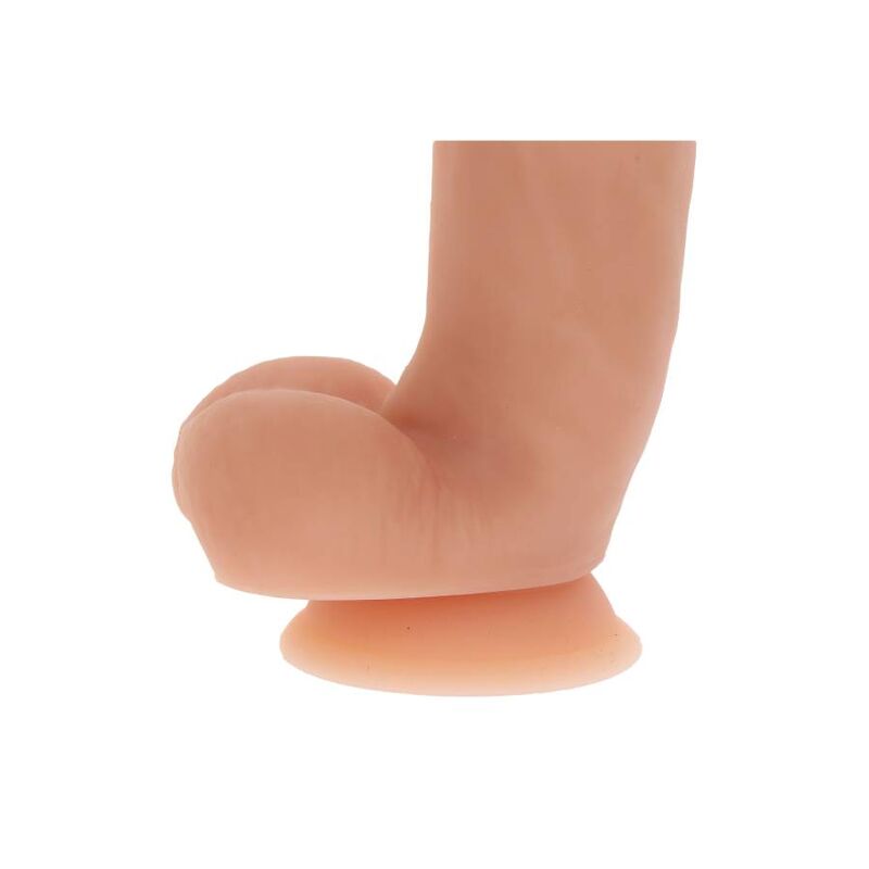 SEJA REAL - DILDO DE SILICONE 18 CM COM BOLAS DE PELE
