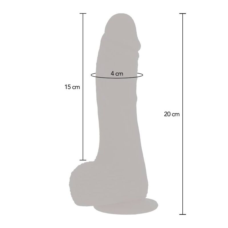GET REAL - DILDO VIBRADOR GIRATORIO ARRIBA Y ABAJO SKIN