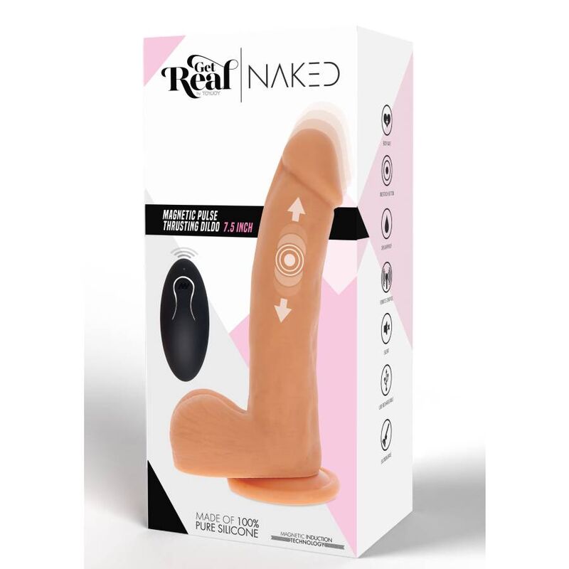 SEJA REAL - PELE DE DILDO CONFIÁVEL COM PULSO MAGNÉTICO