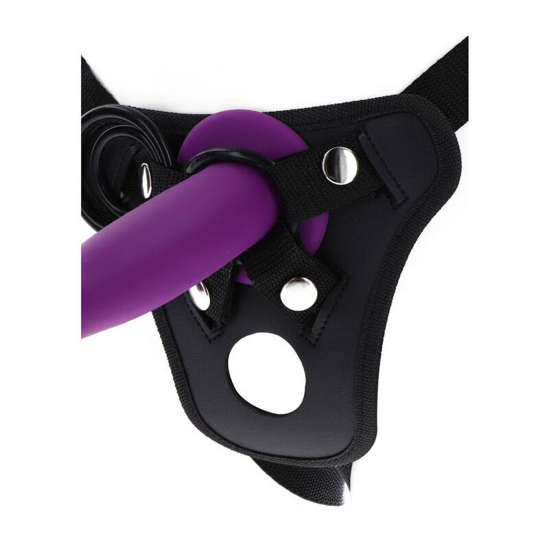 SEJA REAL - ARNÊS DE PRAZER COM STRAP-ON PRETO
